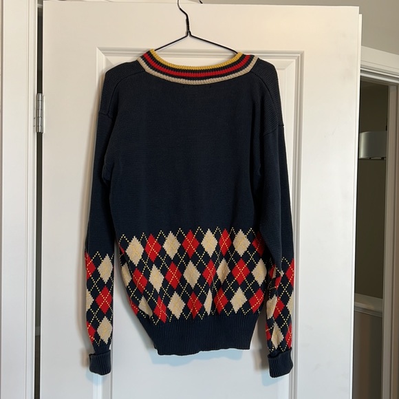 Gorgeous VTG Slazenger Blue Knit Golf Pullover - Picture 2 of 6